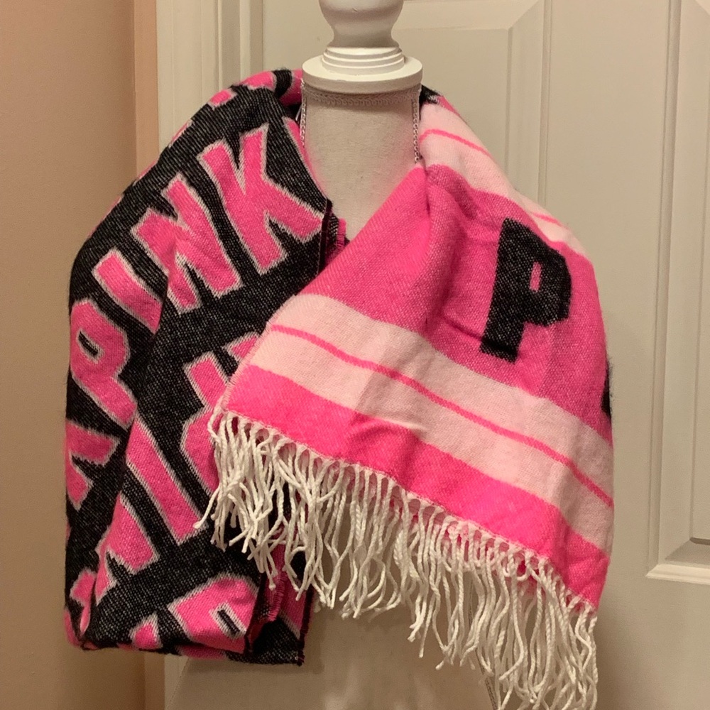 Pink Victoria’s Secret oversized scarf. NWT